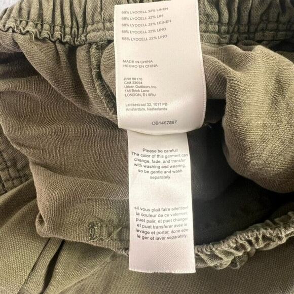 By anthropologie Pant Women Small Green Drawstring Elastic Atleisure Lightweight - Picture 16 of 16